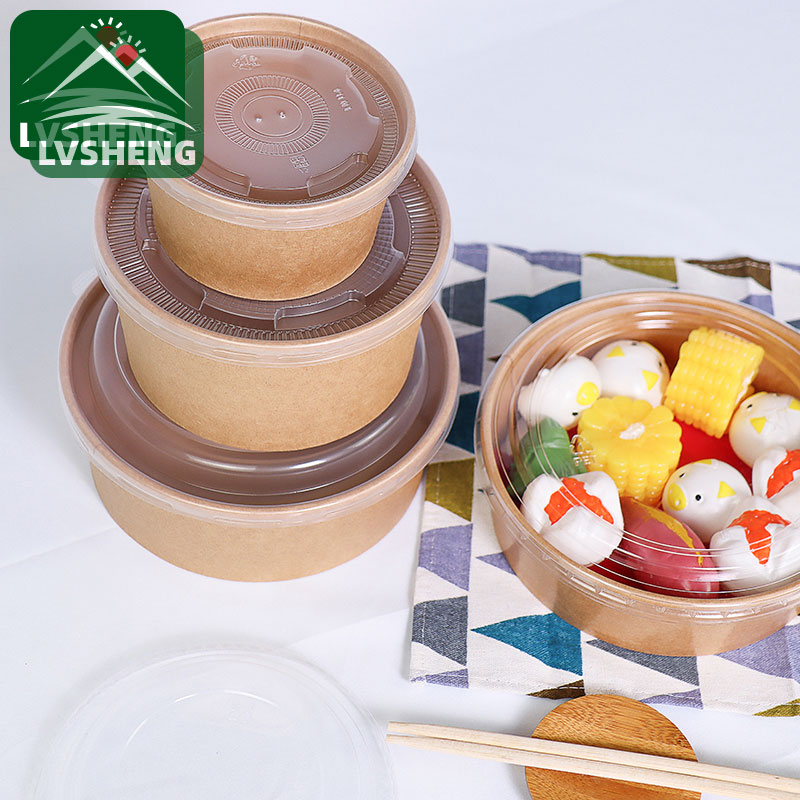 Eco Paper Bowl med lock