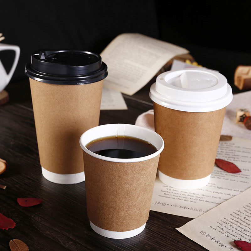 Papper Kraft Cups för varmt och kallt drickande
